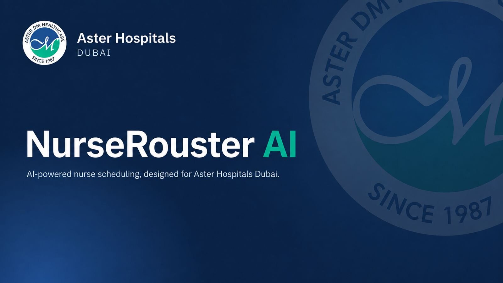 AI Automated Nurse Scheduling System
